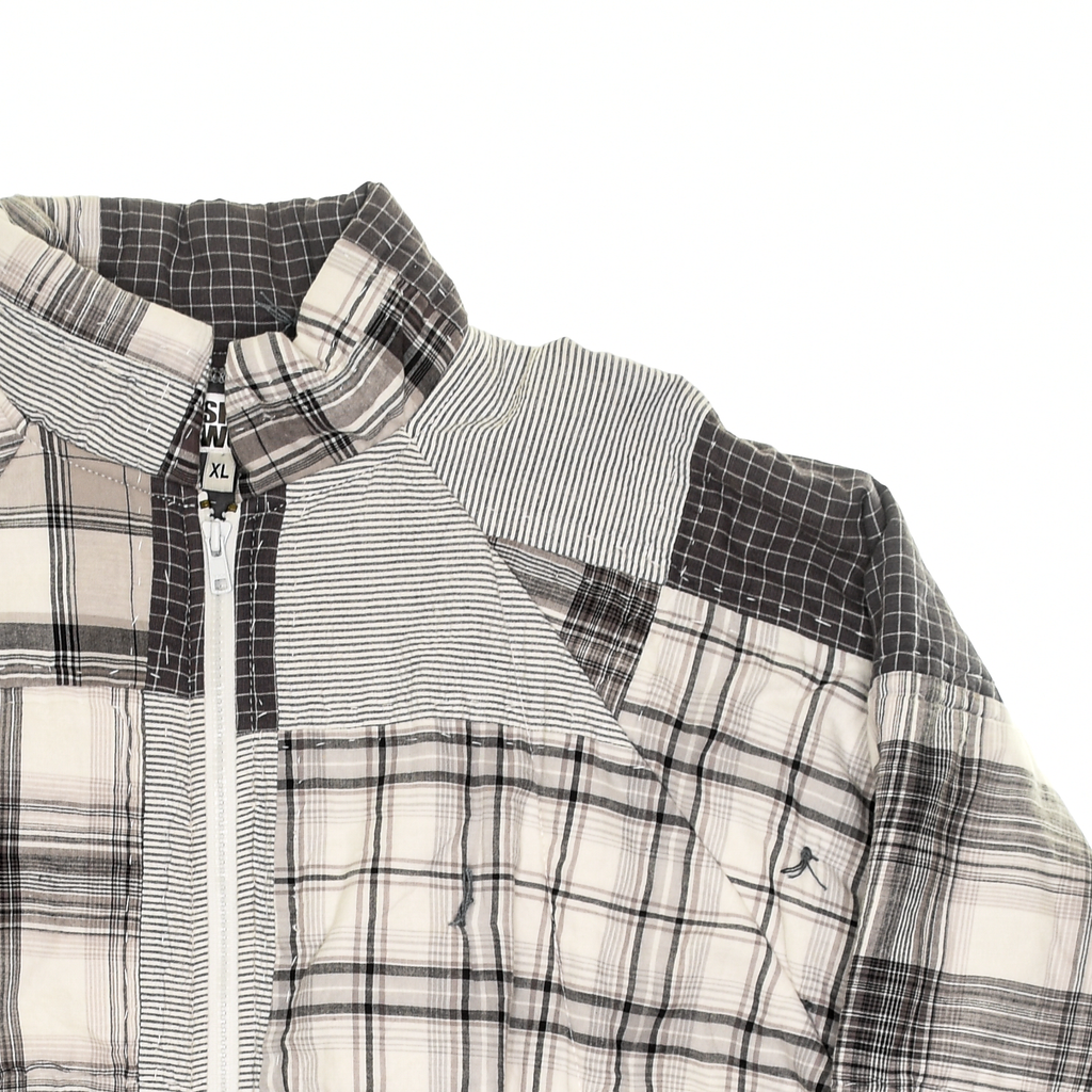 Gray Patchwork Classic Quilt Bomber