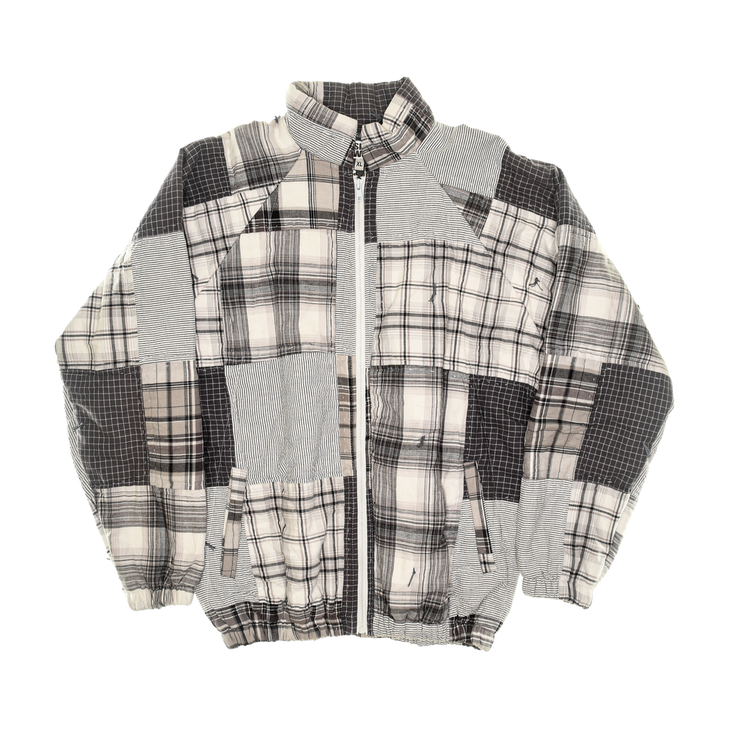 Gray Patchwork Classic Quilt Bomber