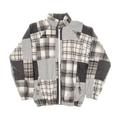 Gray Patchwork Classic Quilt Bomber