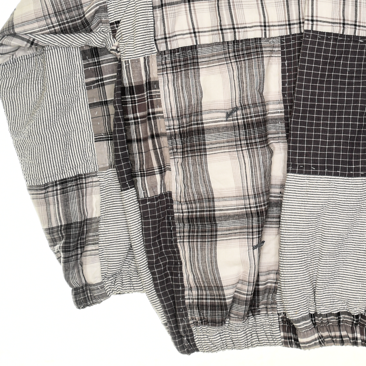 Gray Patchwork Classic Quilt Bomber