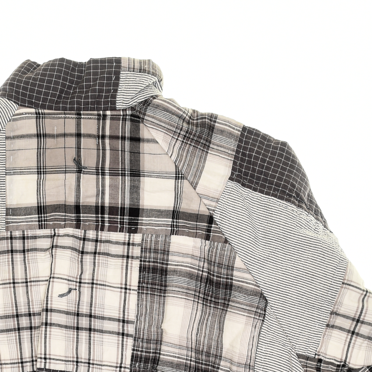Gray Patchwork Classic Quilt Bomber