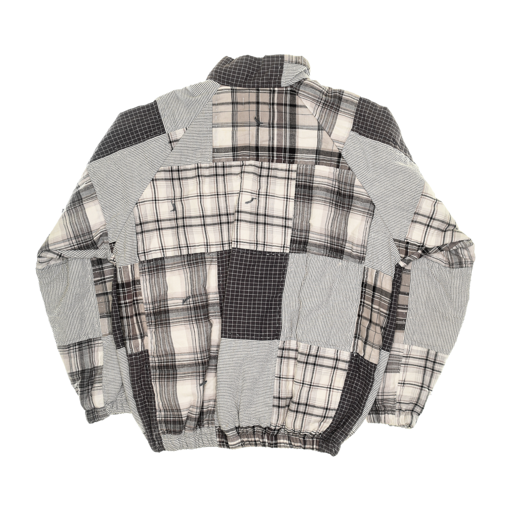 Gray Patchwork Classic Quilt Bomber