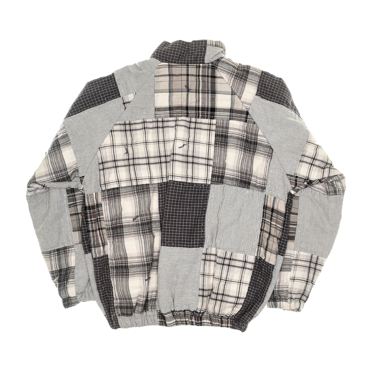 Gray Patchwork Classic Quilt Bomber
