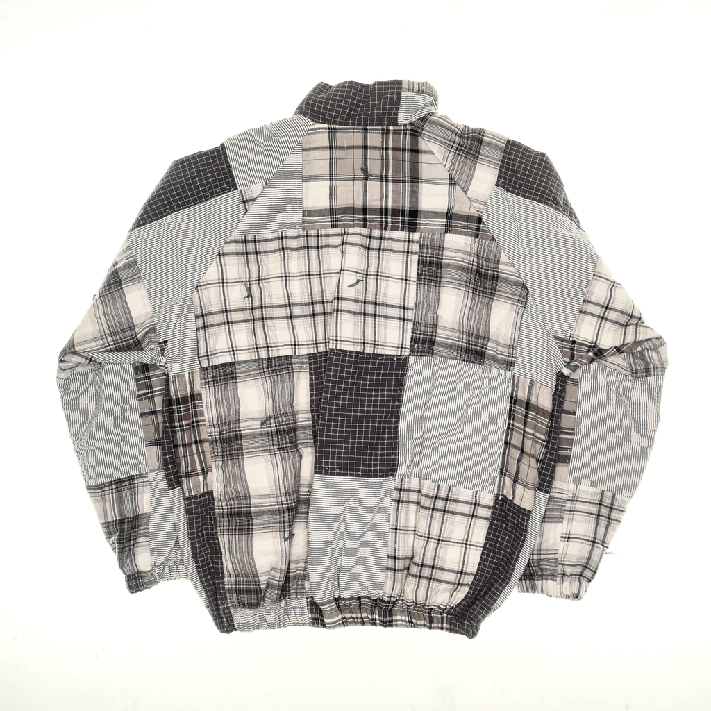 Gray Patchwork Classic Quilt Bomber