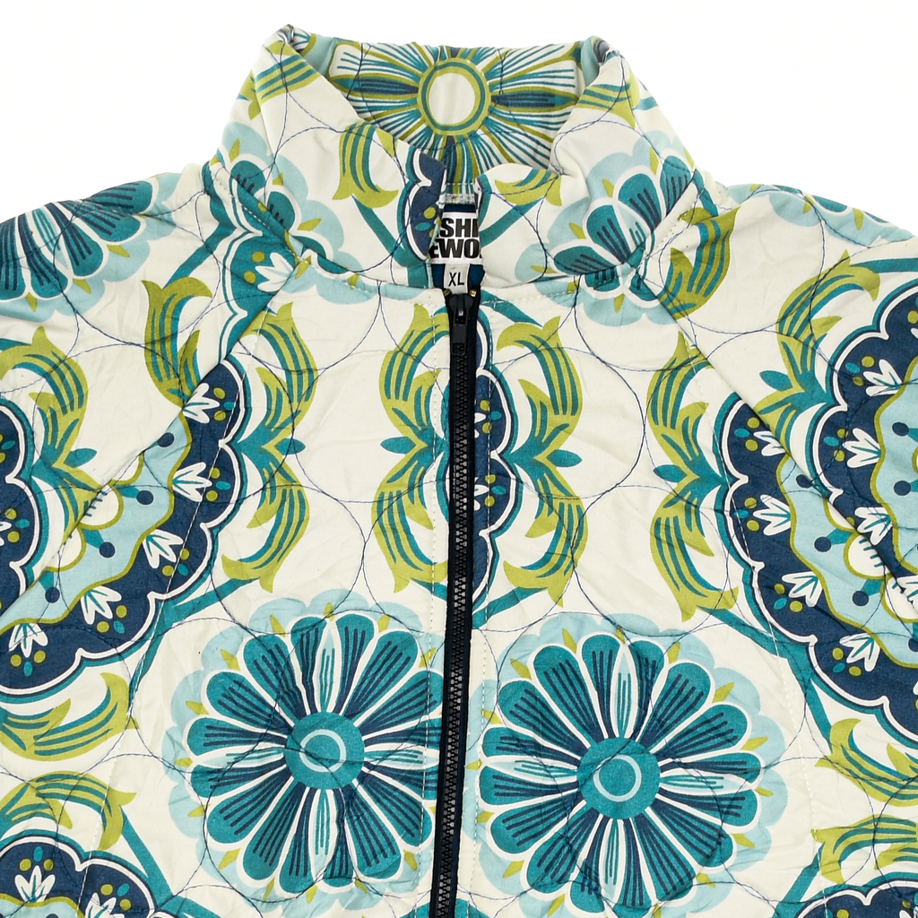 Peacock Blue Mandolin Classic Quilt Bomber