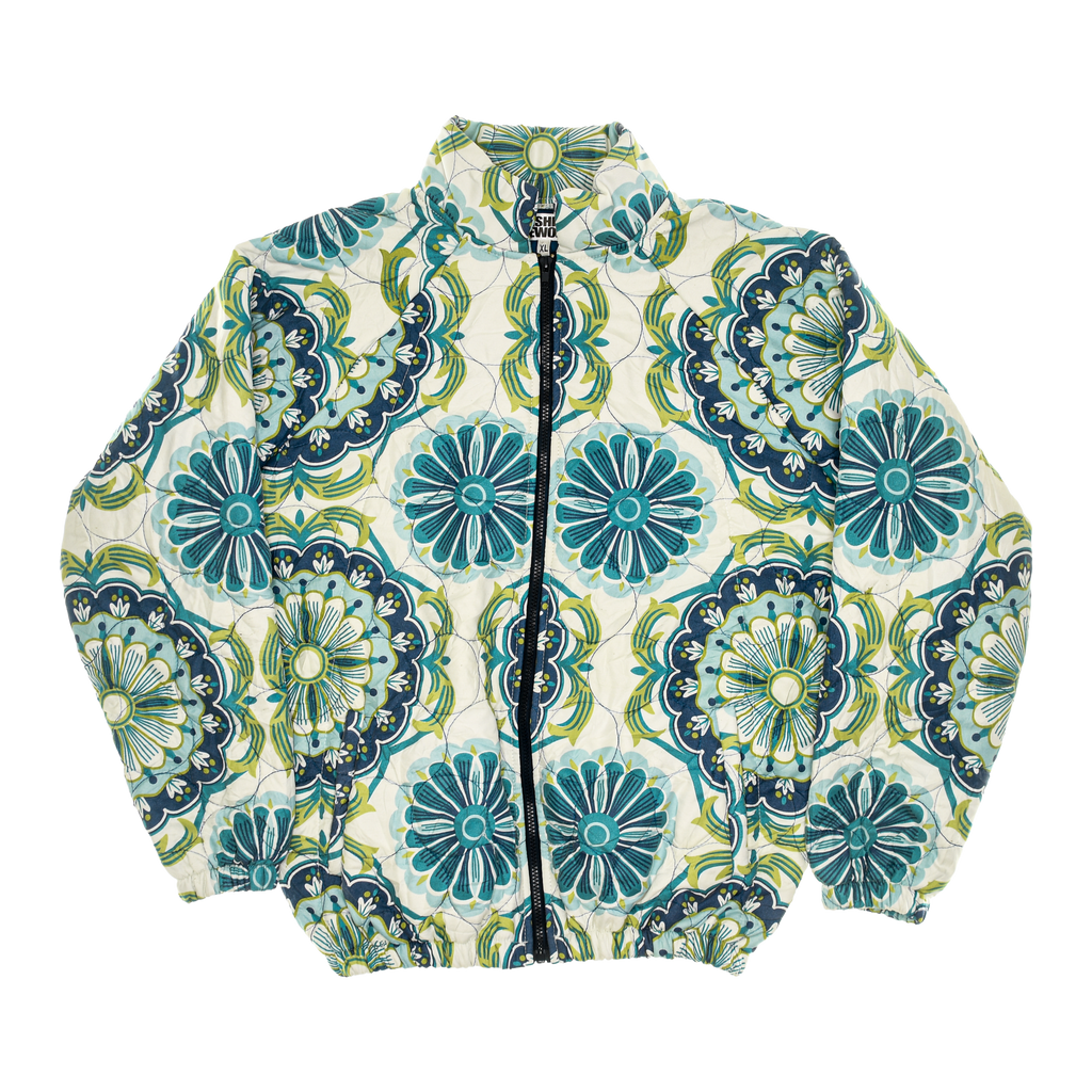 Peacock Blue Mandolin Classic Quilt Bomber