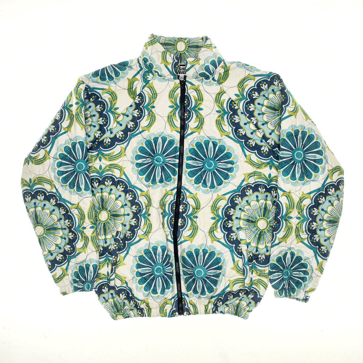 Peacock Blue Mandolin Classic Quilt Bomber