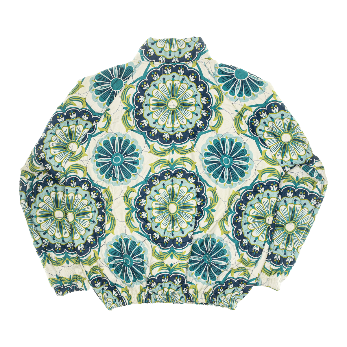 Peacock Blue Mandolin Classic Quilt Bomber