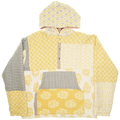 Yellow & Gray Coastal Nomad Quilt Hoodie