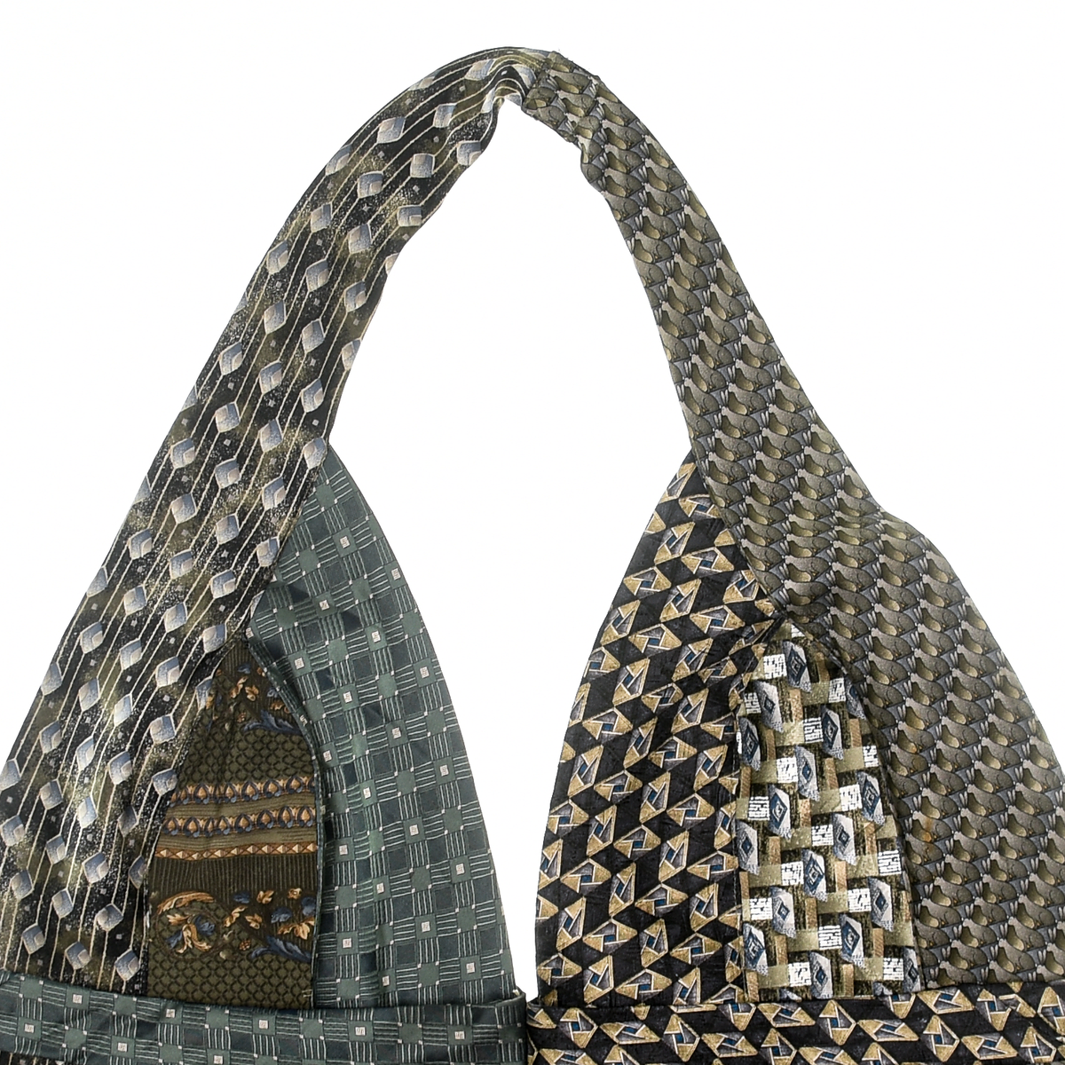 Grays & Brown Tie Halter Top