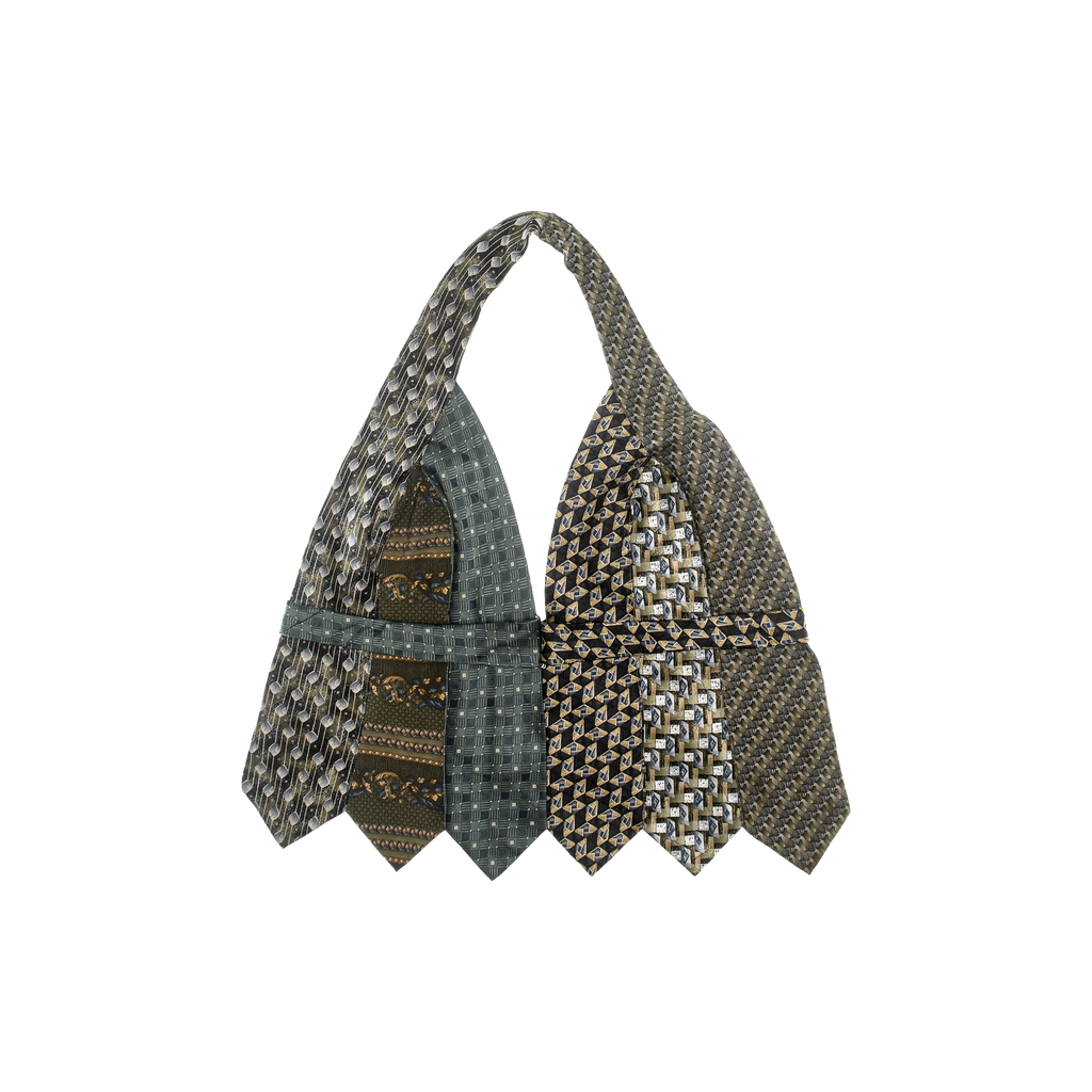 Grays & Brown Tie Halter Top