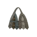 Grays & Brown Tie Halter Top