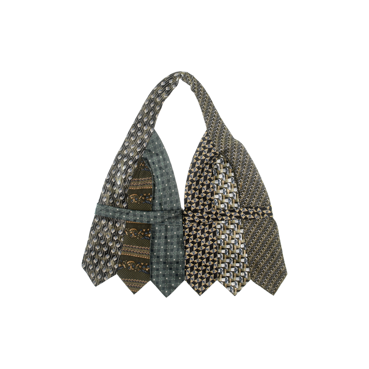 Grays & Brown Tie Halter Top