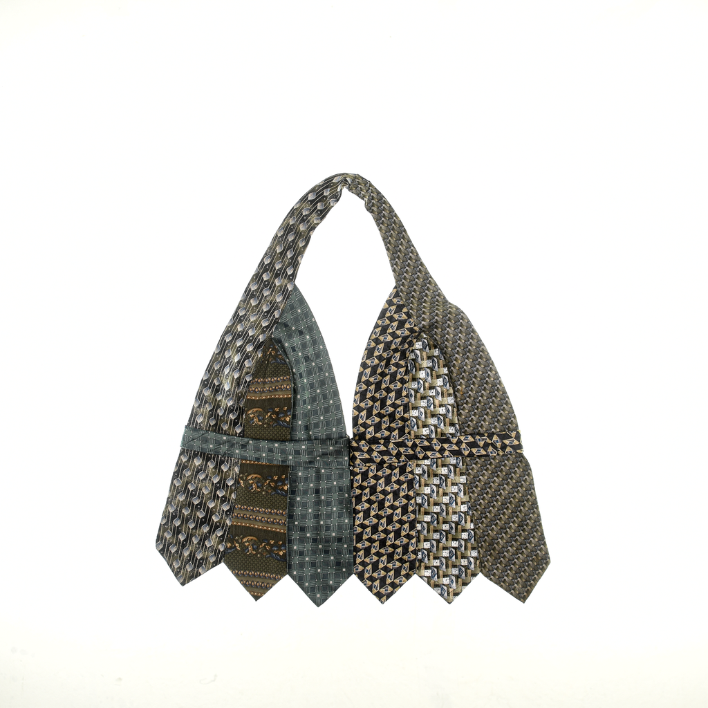 Grays & Brown Tie Halter Top