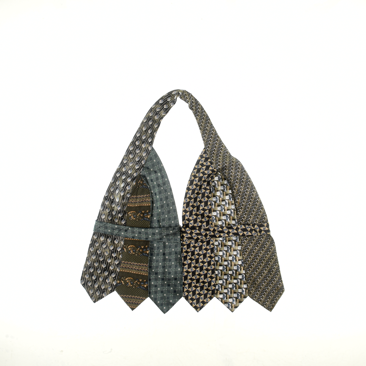 Grays & Brown Tie Halter Top
