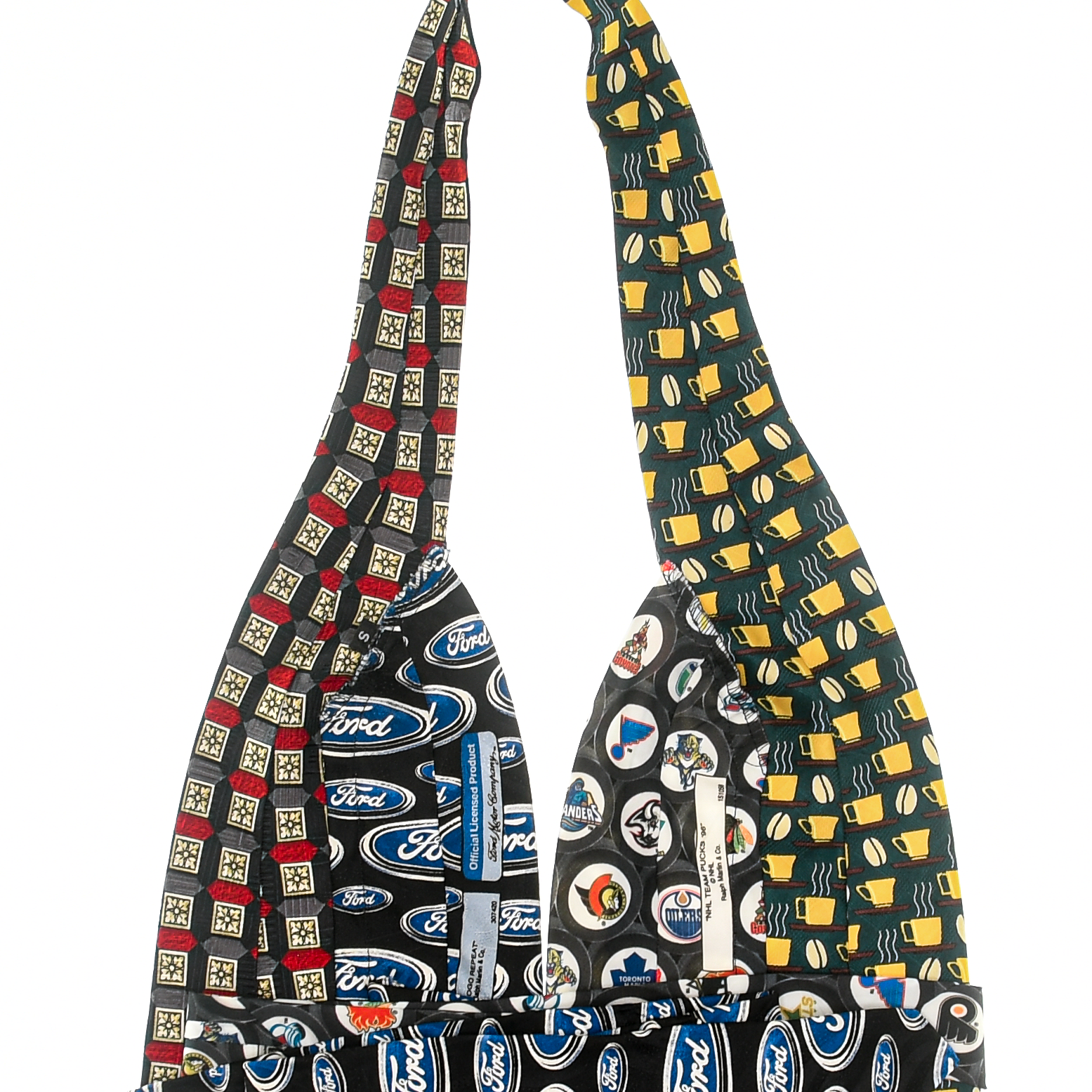 Mixed Media Print Tie Halter Top