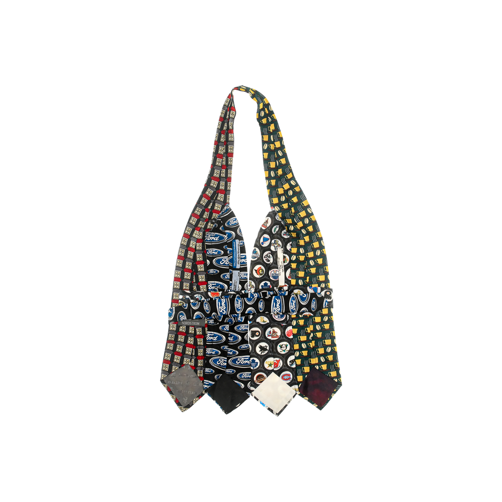Mixed Media Print Tie Halter Top
