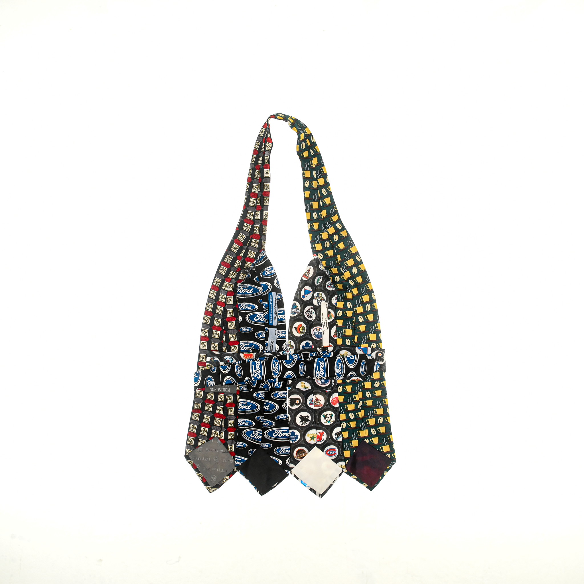 Mixed Media Print Tie Halter Top
