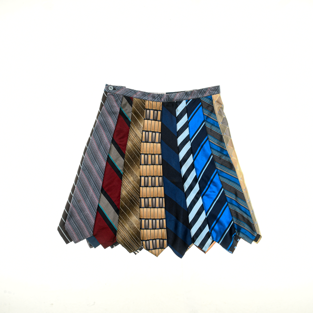 Red, Blue, and Beige Tie SKirts