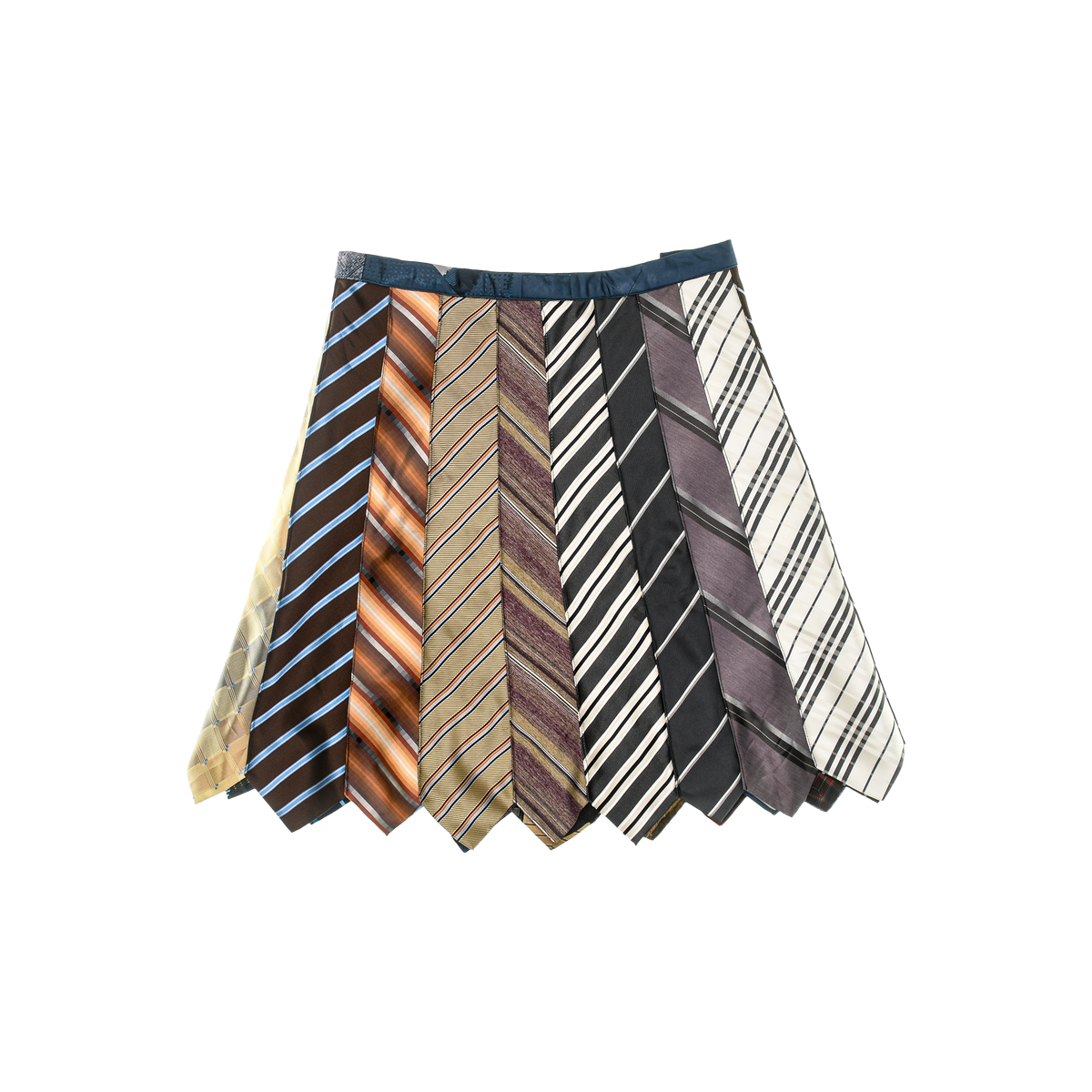 Red, Blue, and Beige Tie SKirts