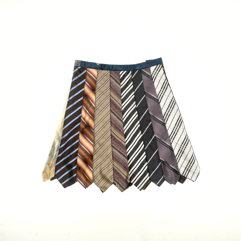 Red, Blue, and Beige Tie SKirts