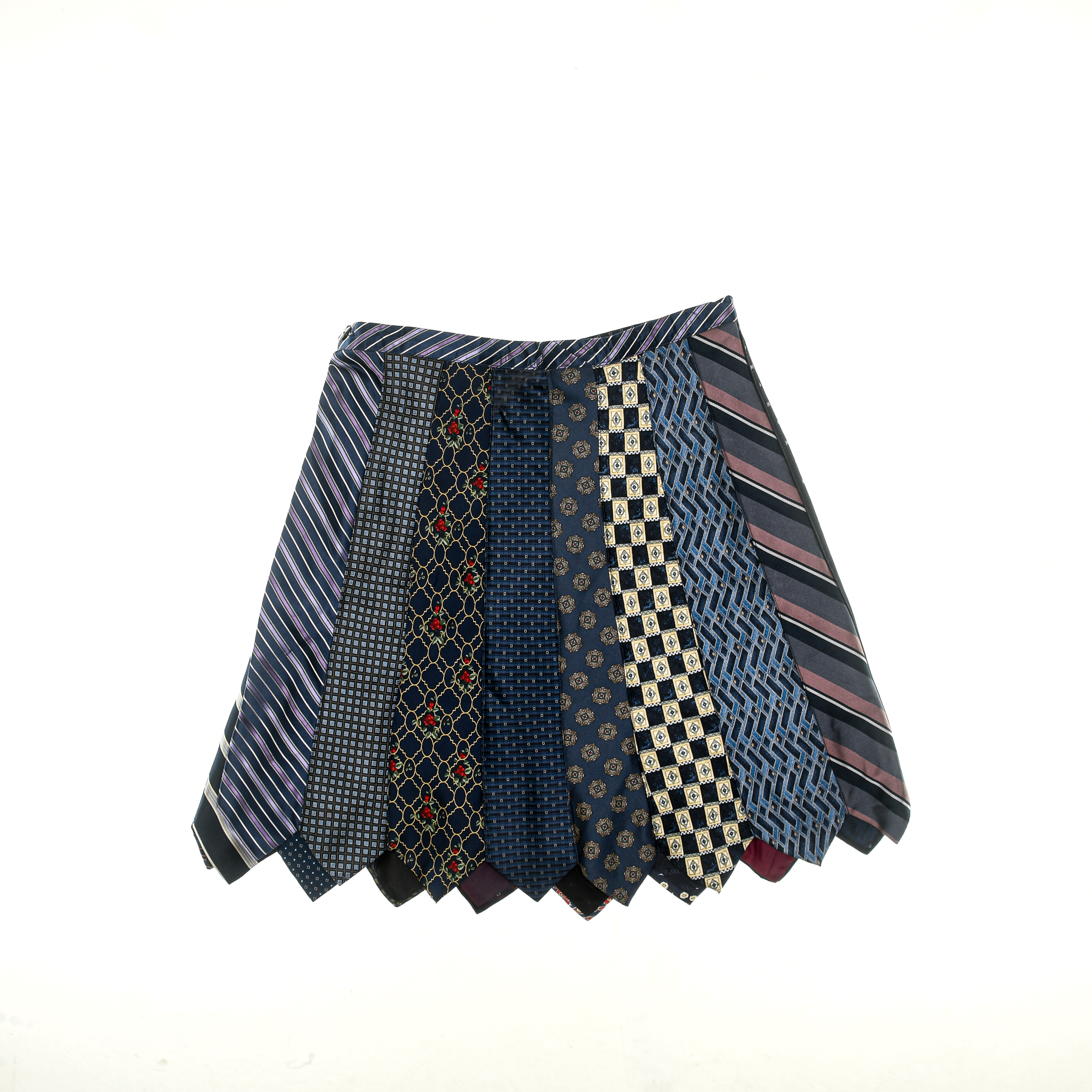 Mixed Blues Tie Skirt