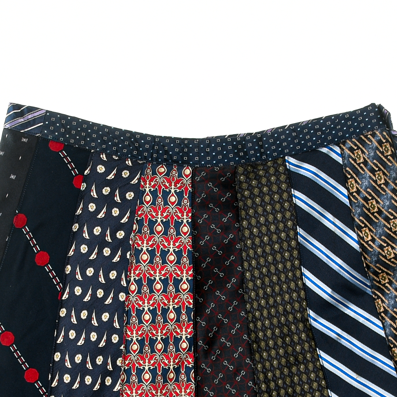 Mixed Blues Tie Skirt