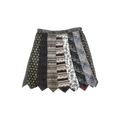 Black & Gray Tie Skirt
