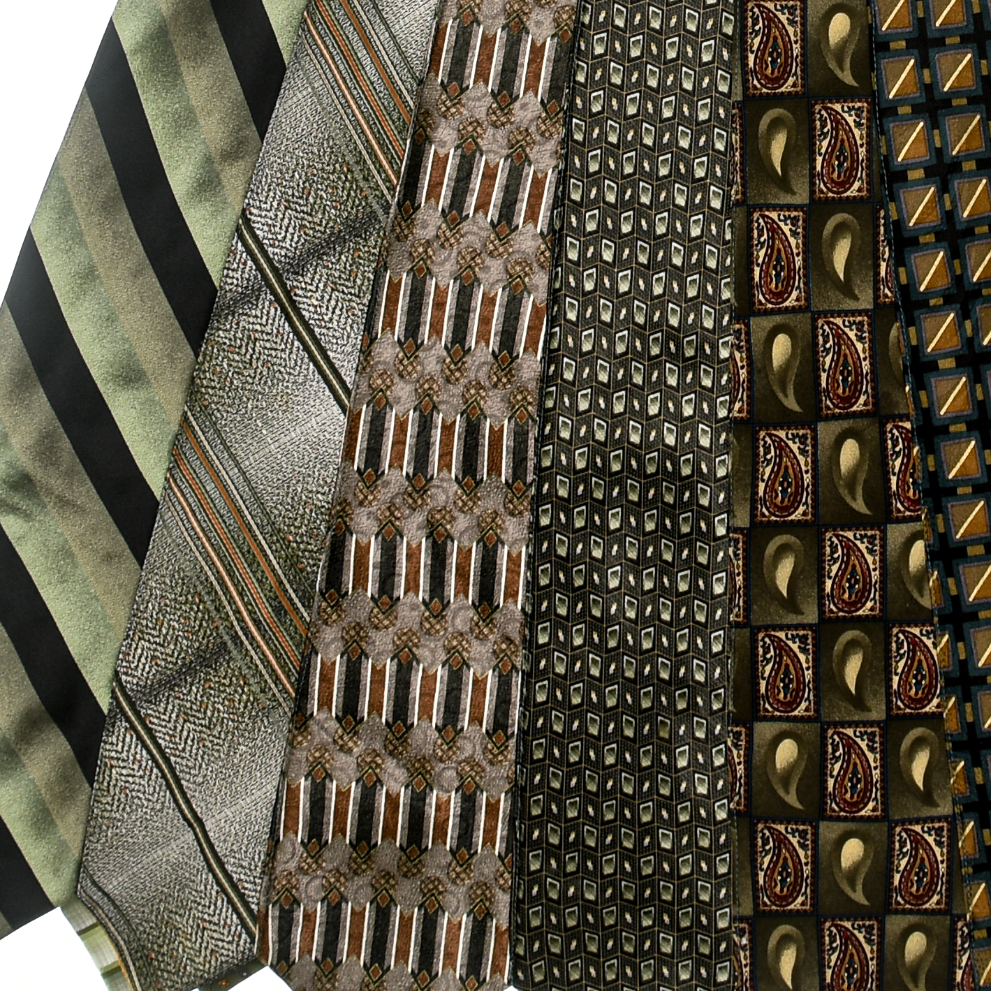 Mixed Earth Tones Tie Skirt