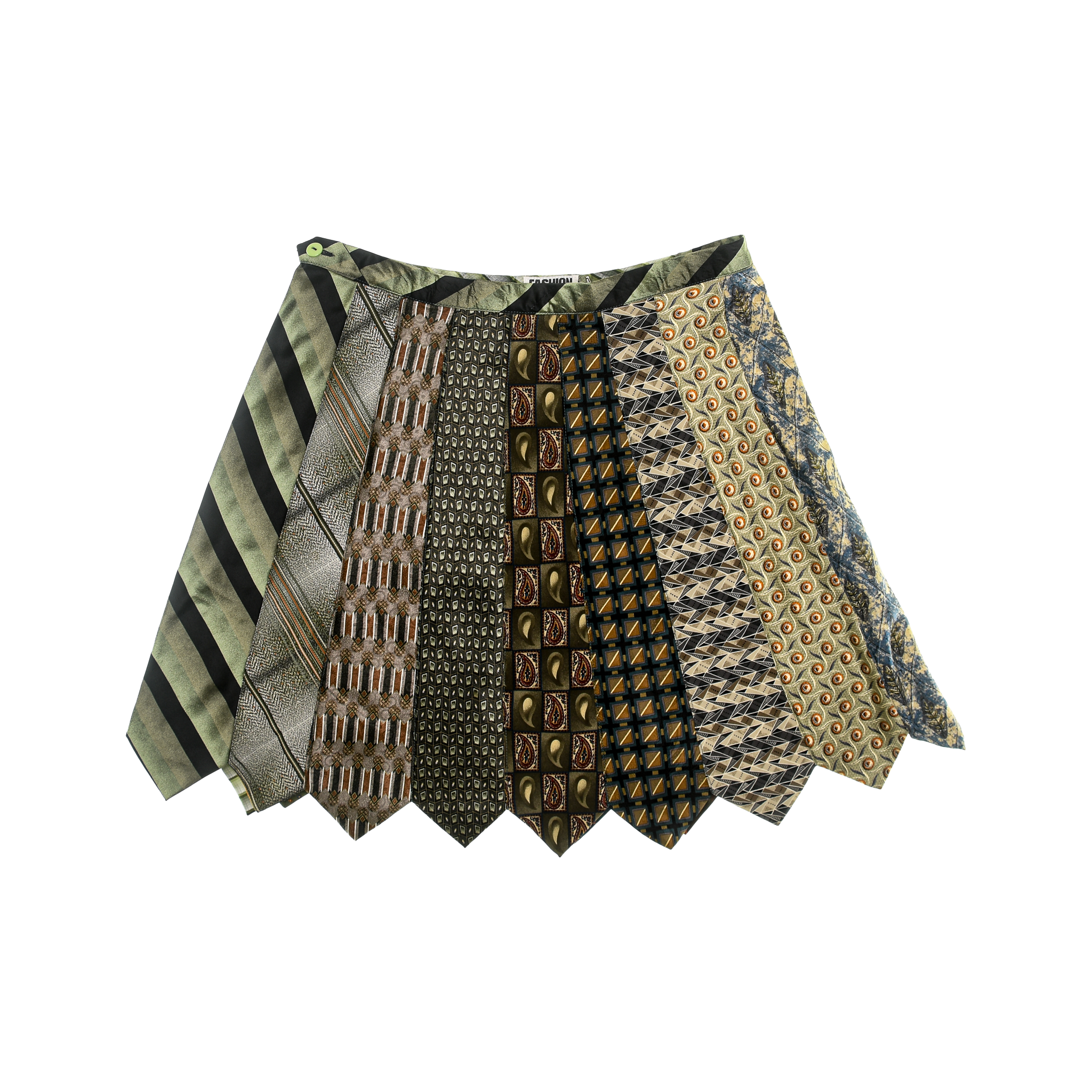 Mixed Earth Tones Tie Skirt