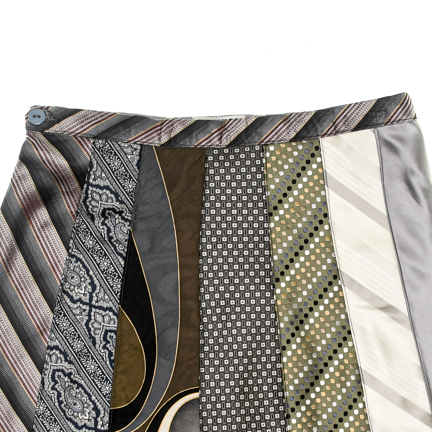 Mixed Grays Tie Skirt