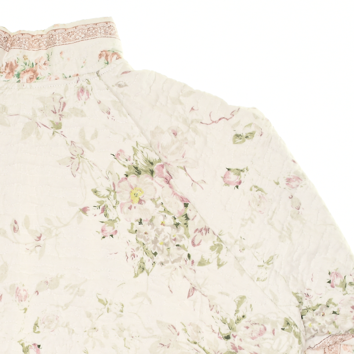 Baby Pink Floral Classic Quilt Bomber