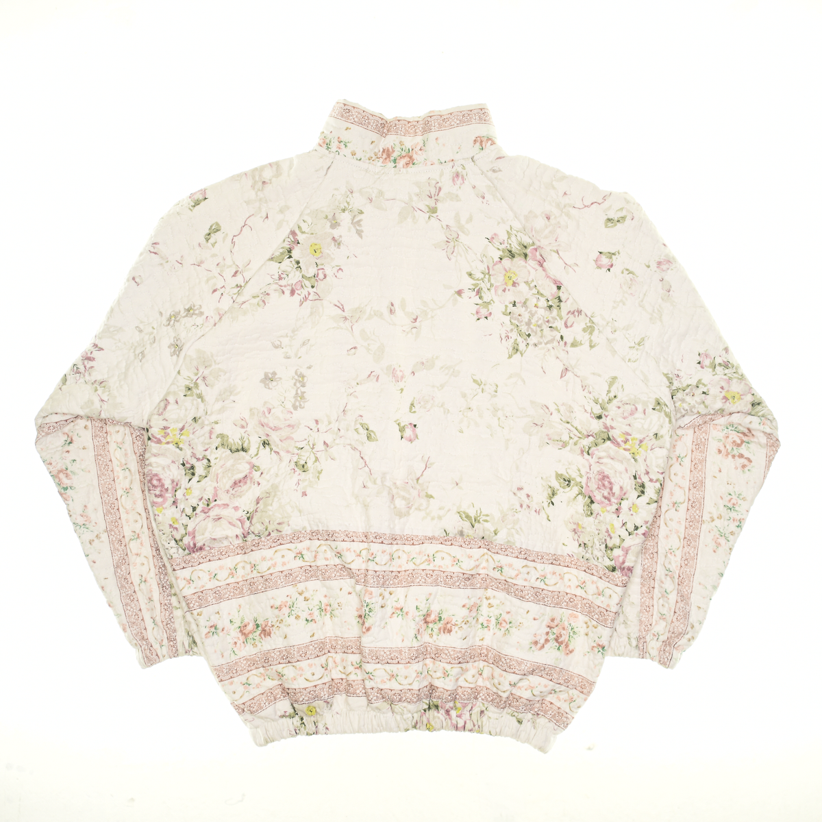 Baby Pink Floral Classic Quilt Bomber