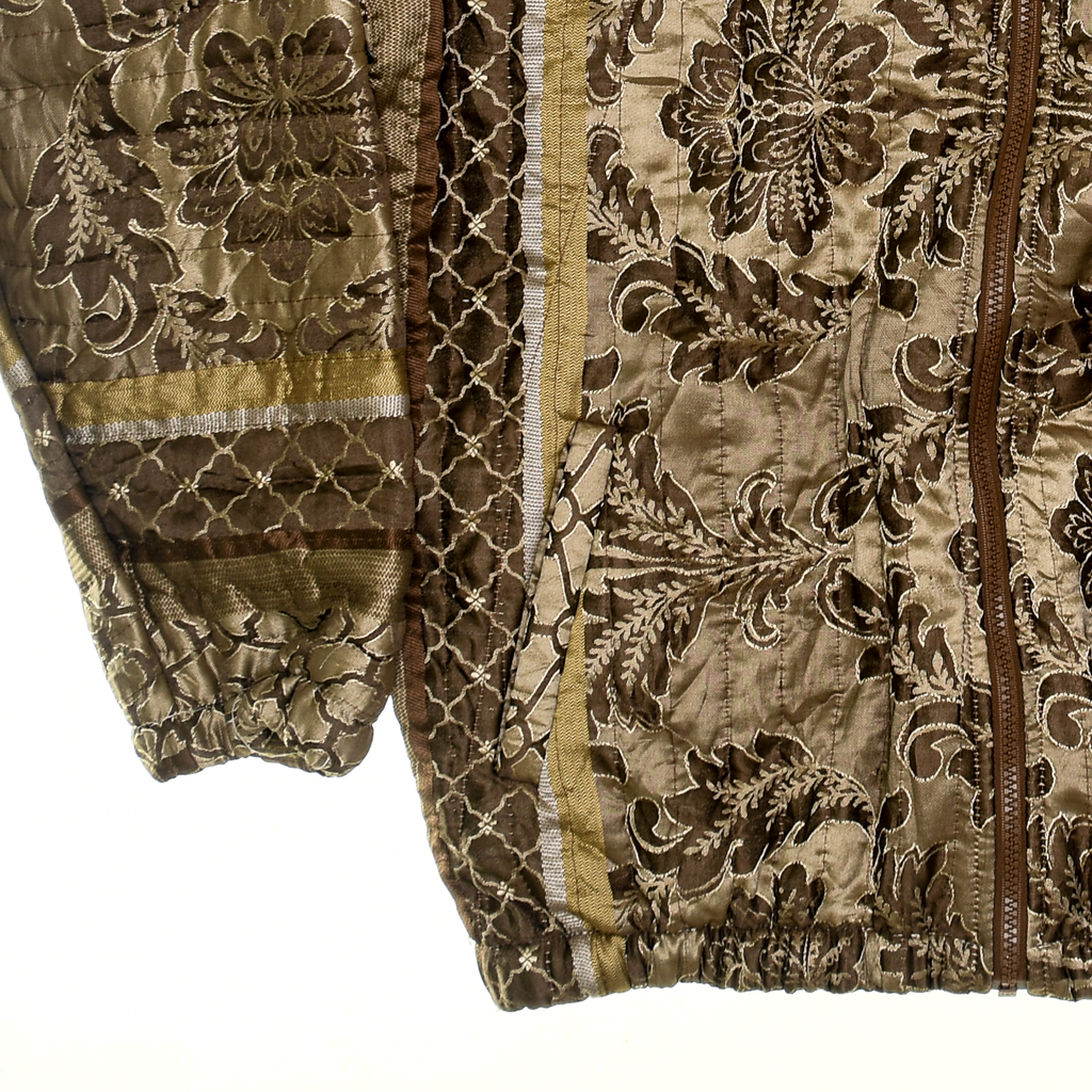 Brown Classic Quilt Bomber