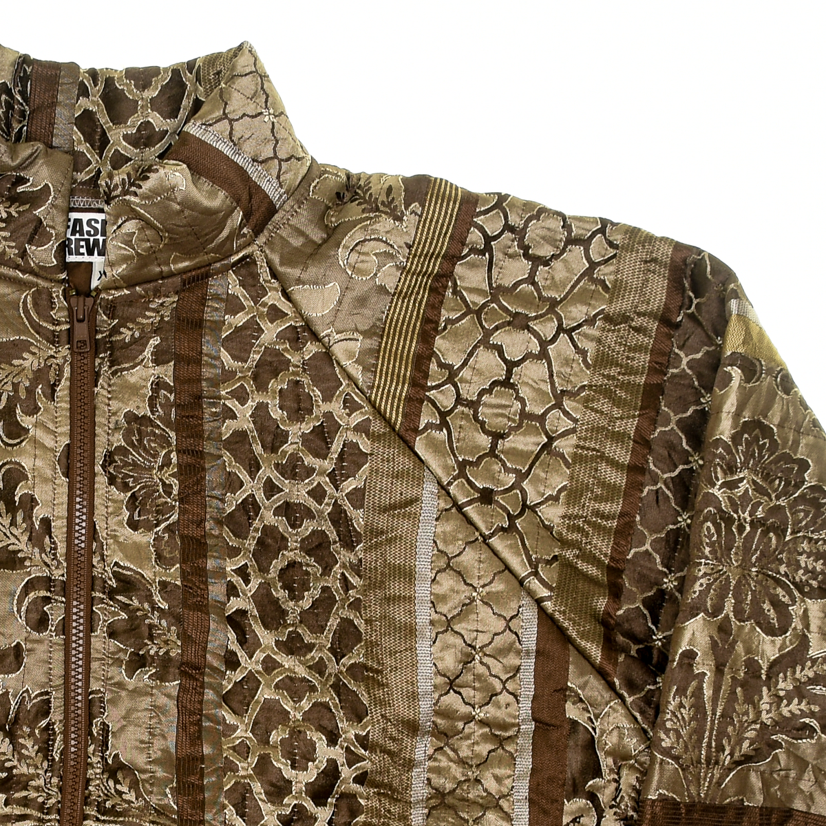 Brown Classic Quilt Bomber