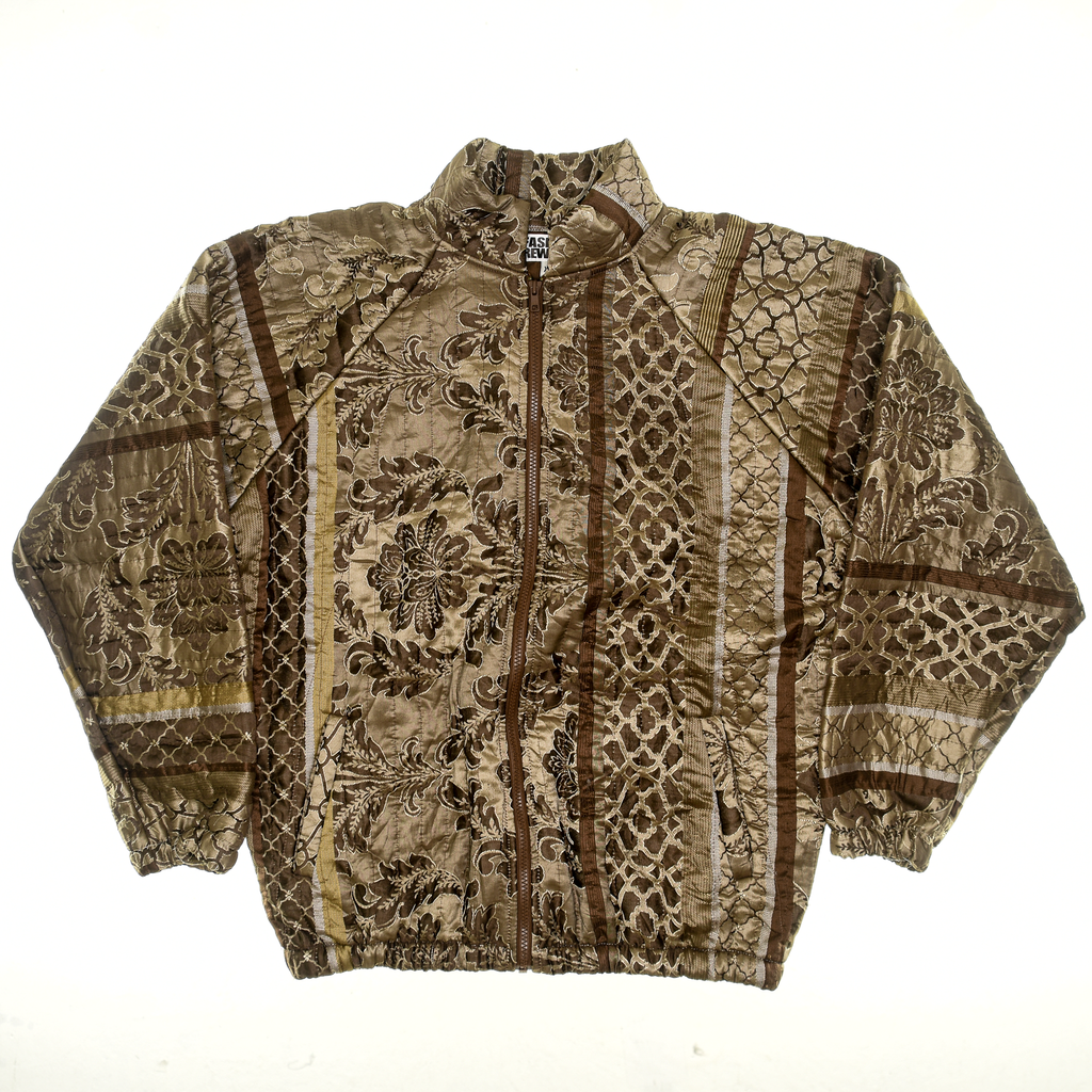 Brown Classic Quilt Bomber