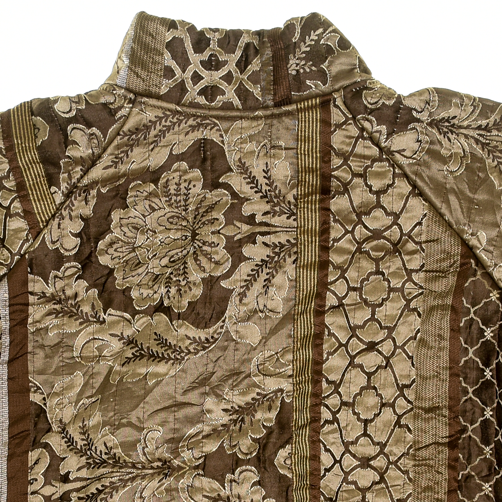 Brown Classic Quilt Bomber