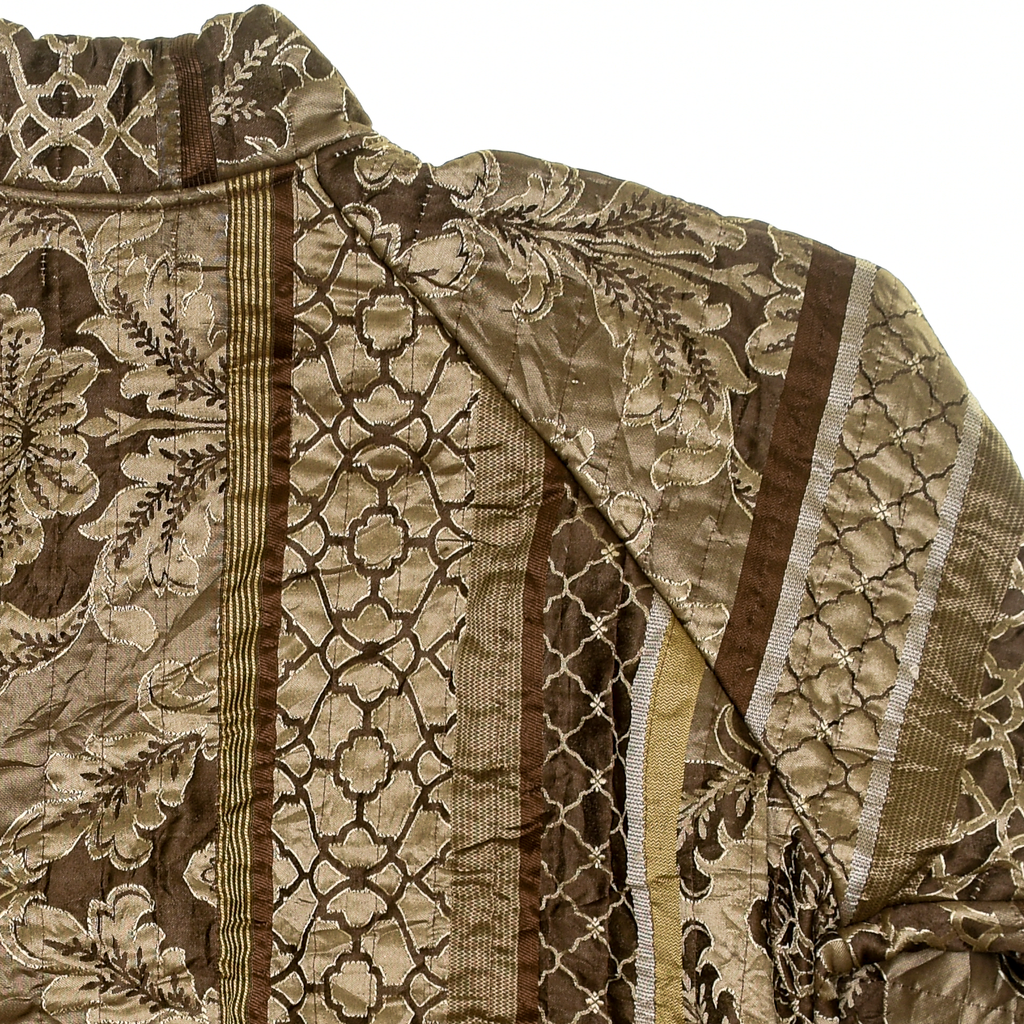 Brown Classic Quilt Bomber