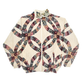 Burgundy & Green Floral Classic Quilt Bomber