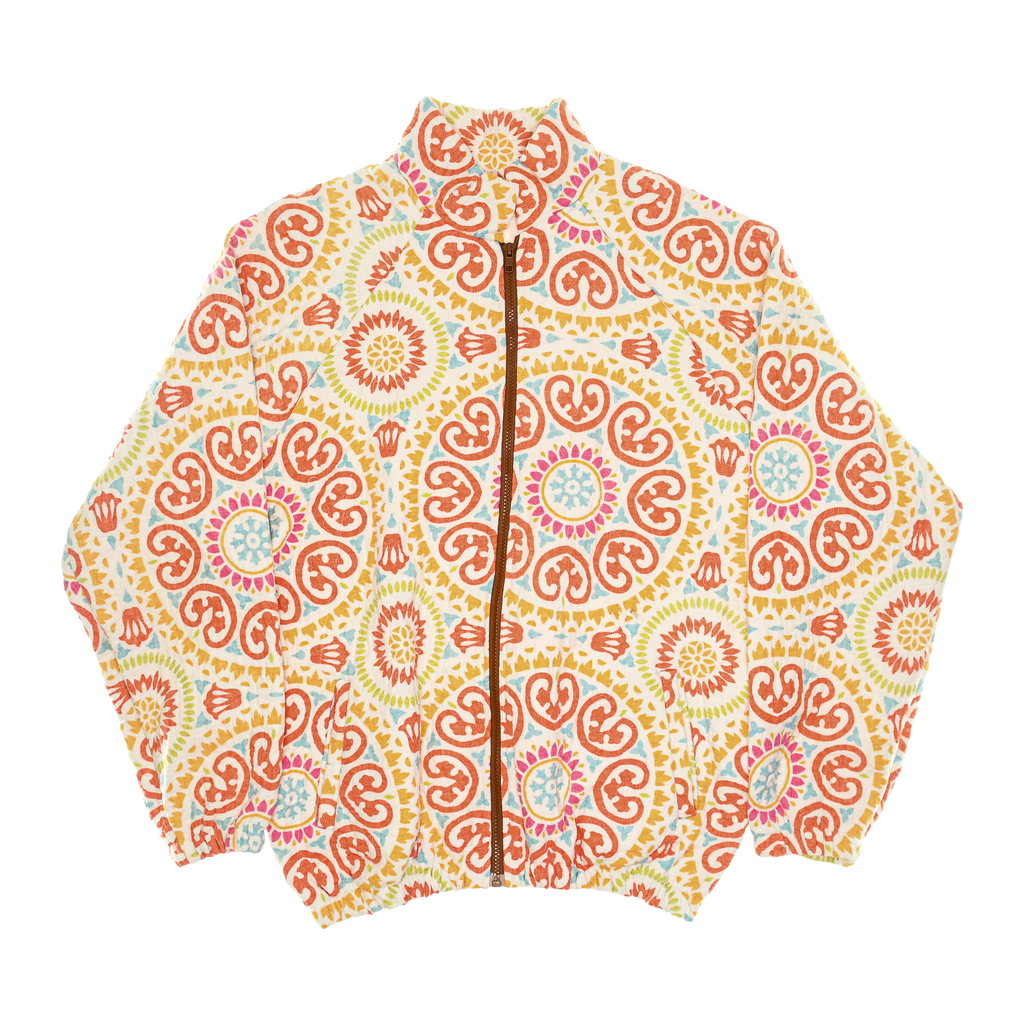 Coral Pink Mandolin Classic Quilt Bomber