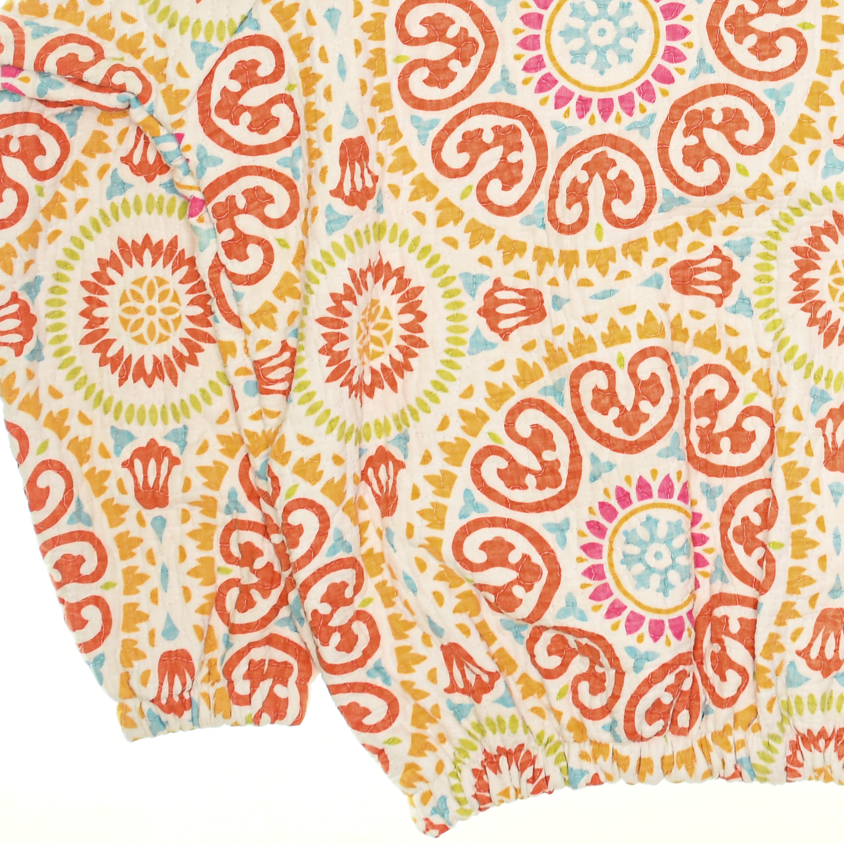 Coral Pink Mandolin Classic Quilt Bomber