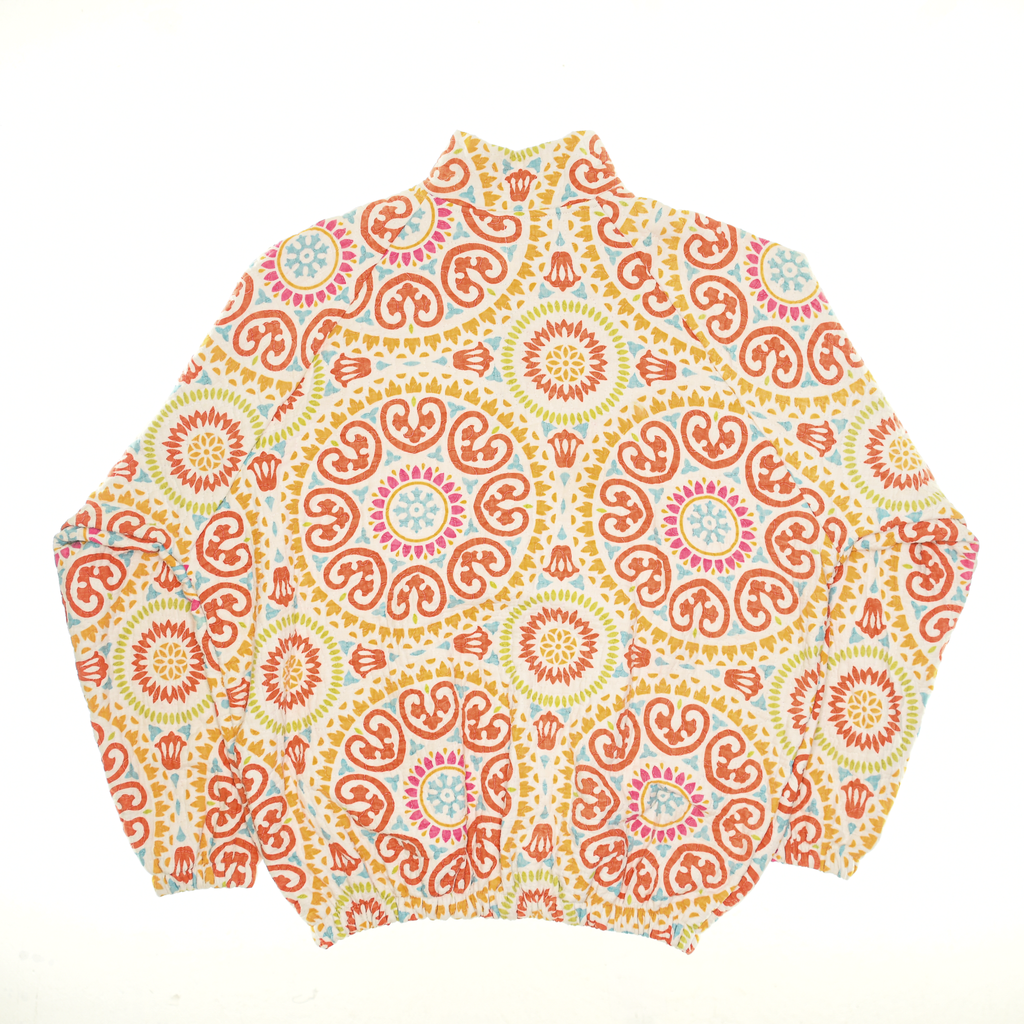 Coral Pink Mandolin Classic Quilt Bomber
