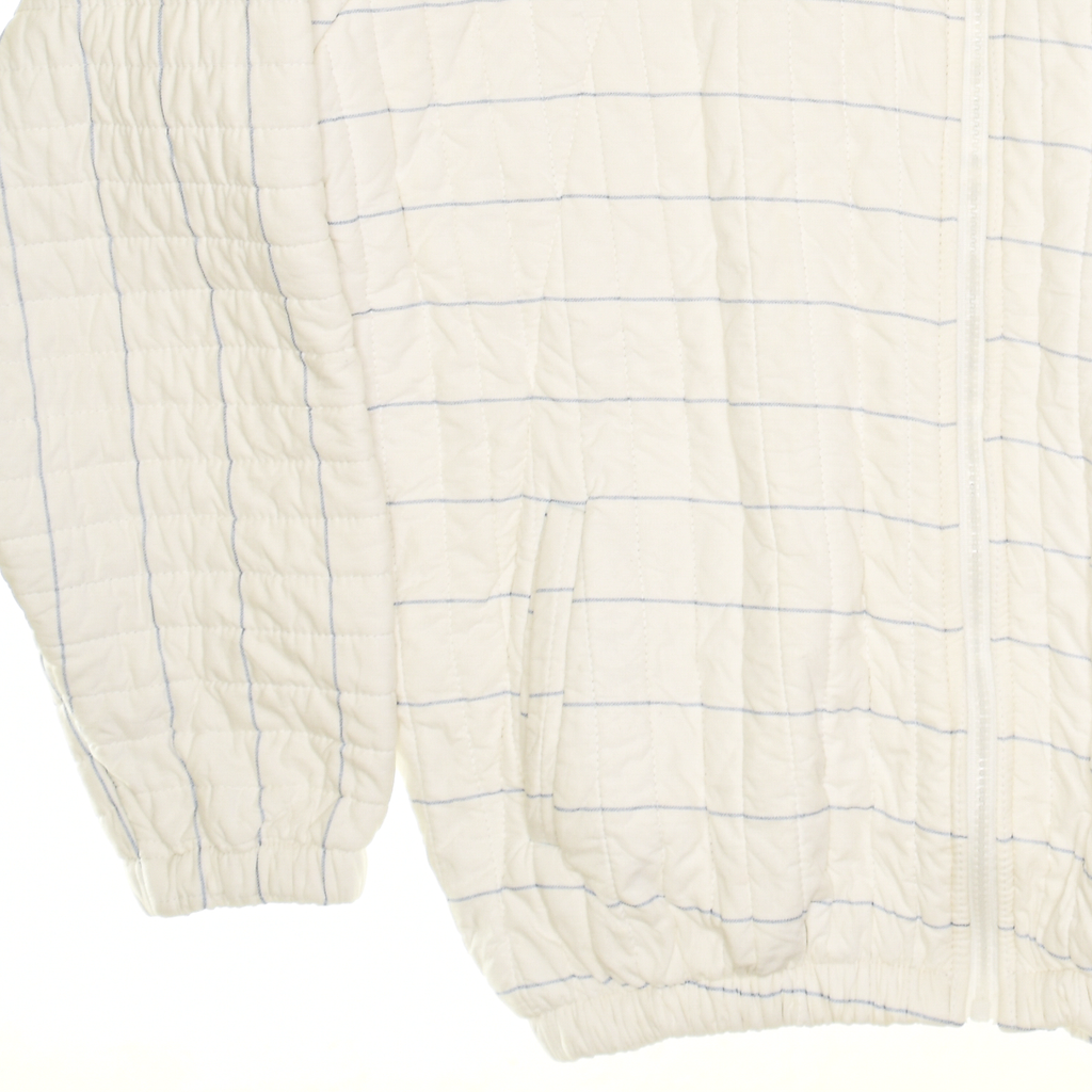 White & Gray Minimalist Classic Quilt Bomber