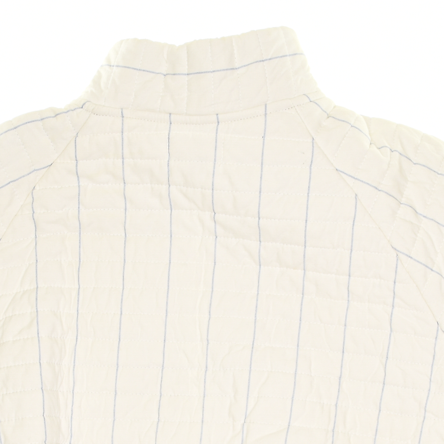 White & Gray Minimalist Classic Quilt Bomber