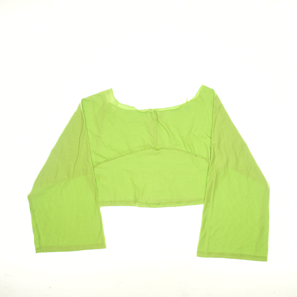 Lime Green Reversible Crop Top