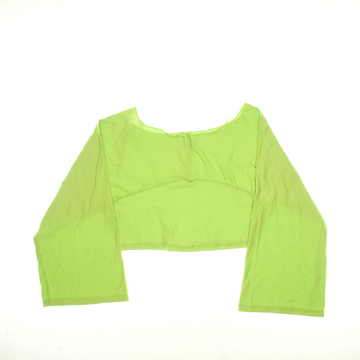 Lime Green Reversible Crop Top