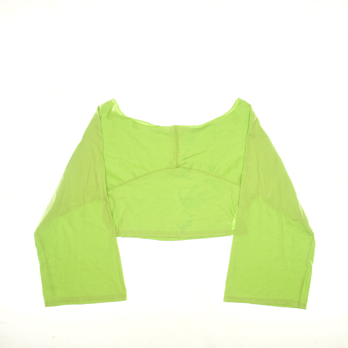 Lime Green Reversible Crop Top