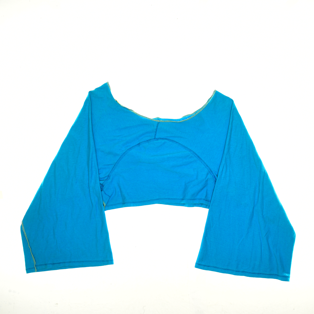 Cobalt Blue Reversible Crop Top