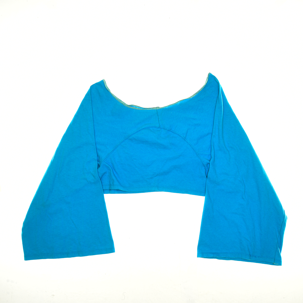 Cobalt Blue Reversible Crop Top