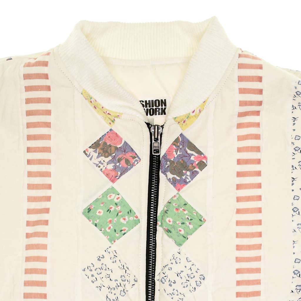Pastels Diamond Patchwork Classic Quilt Bomber